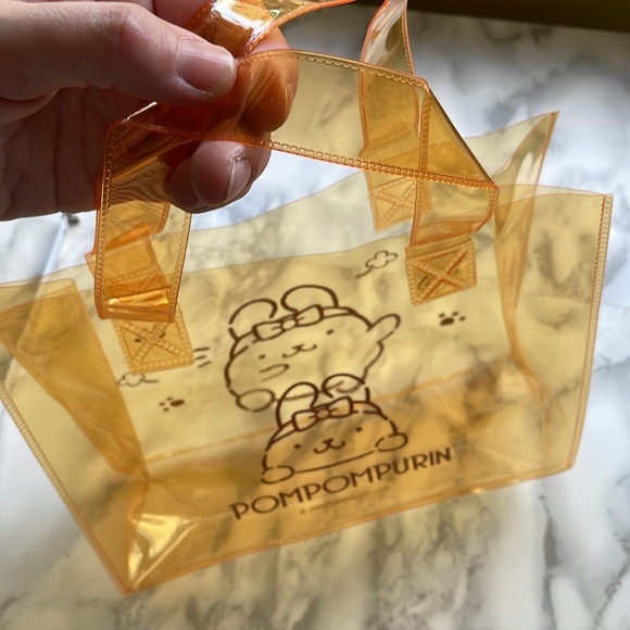 Taiwan Family Mart SANRIO 2023 POMPOM PURIN clear mini tote - Picture 5 of 9